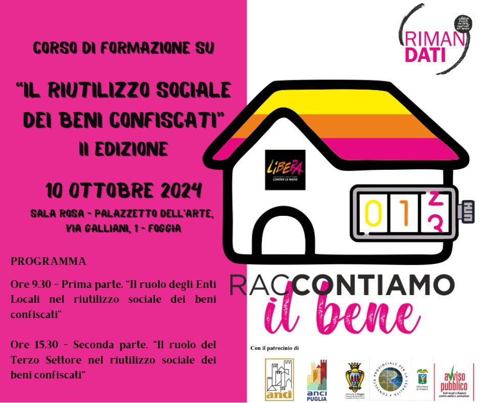 Riutilizzo sociale dei beni confiscati
